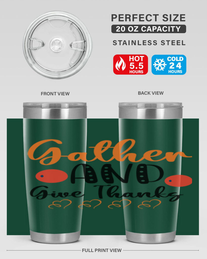 Gather And Give Thanks 188#- fall- Tumbler