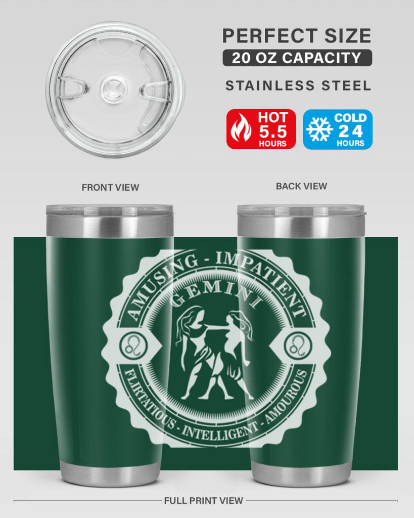 Gemini 12#- zodiac- Tumbler
