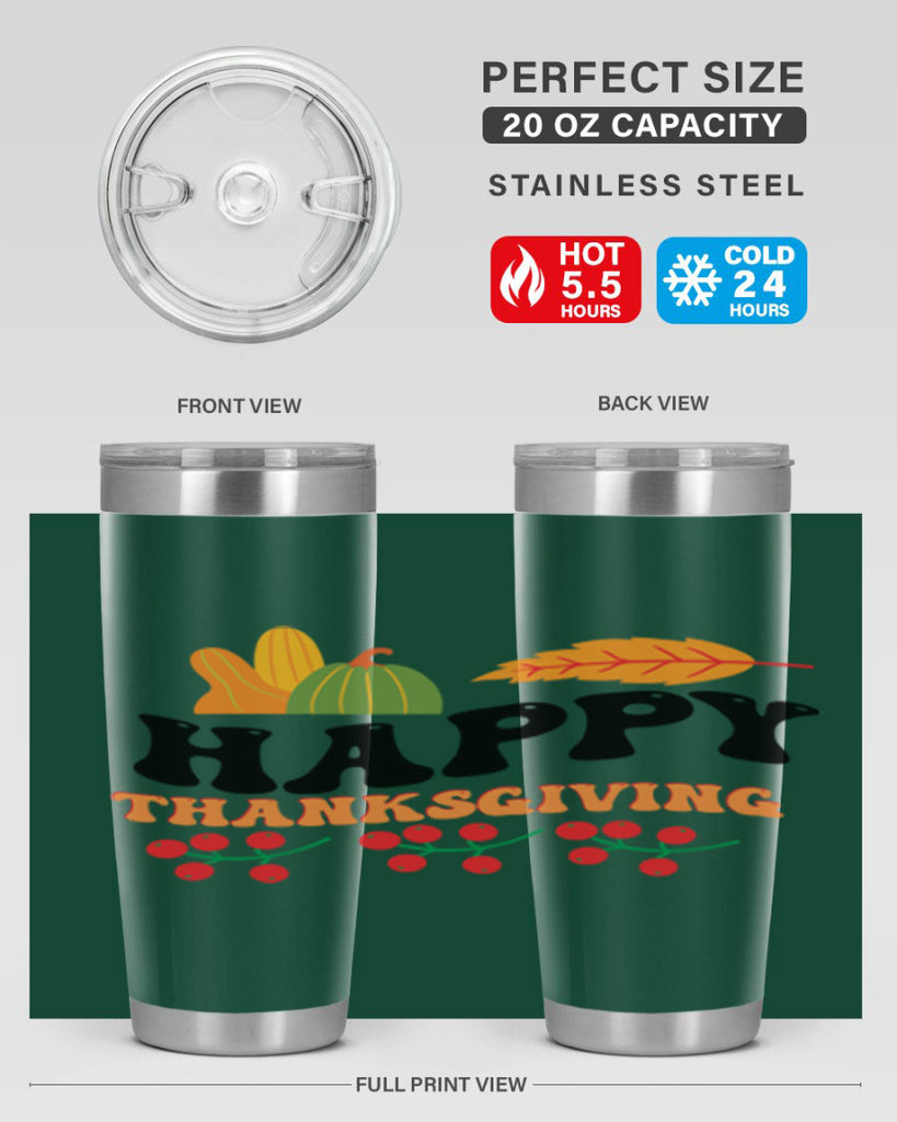 Happy Thanksgiving 251#- fall- Tumbler