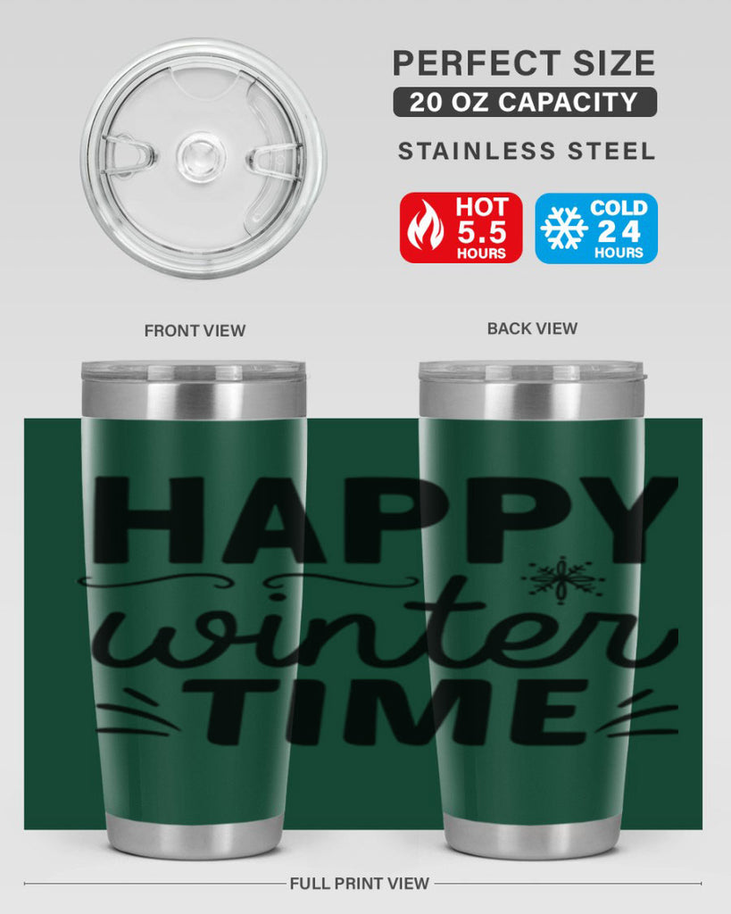 Happy Winter Time134#- winter- Tumbler