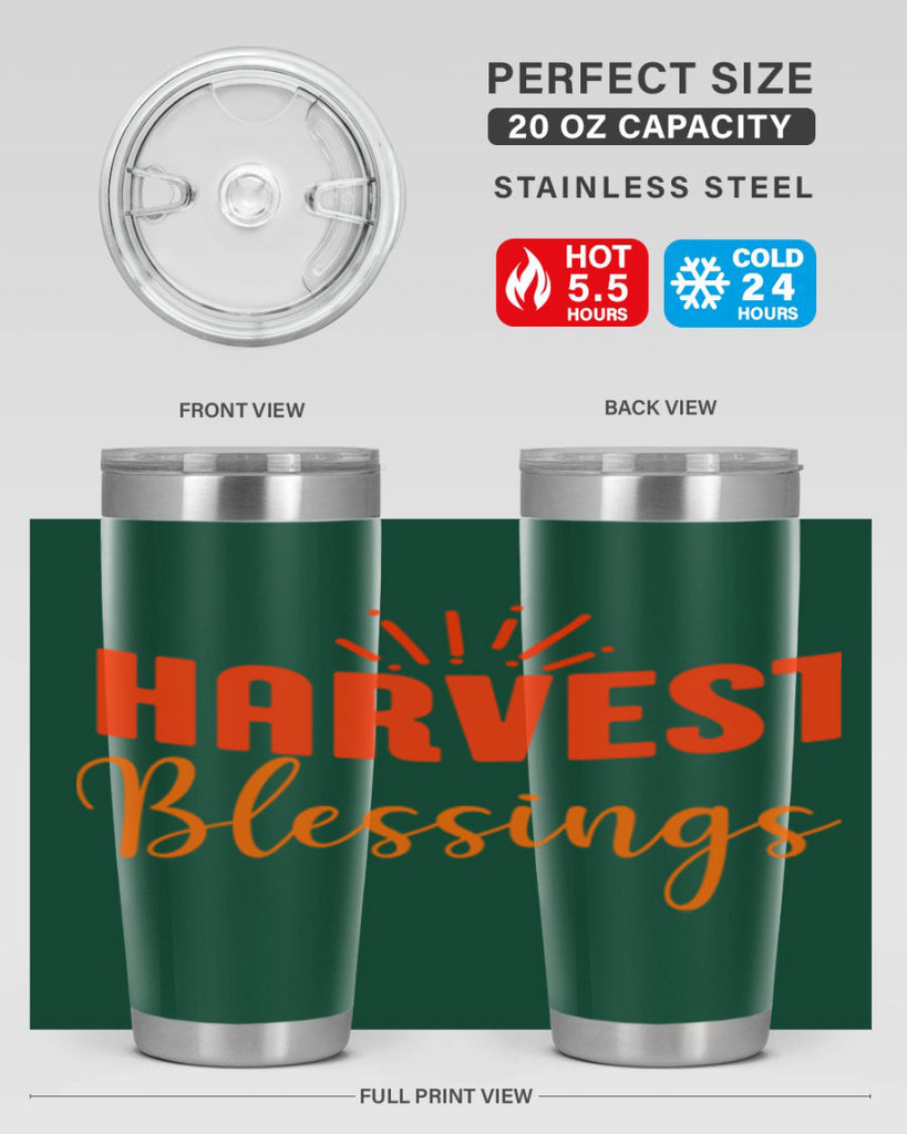 Harvest Blessings Design 264#- fall- Tumbler