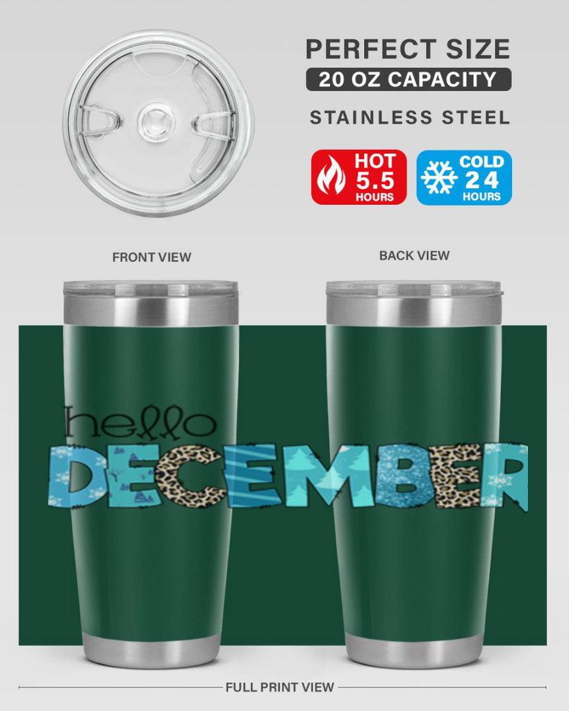 Hello December 187#- winter- Tumbler