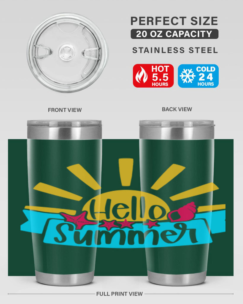 Hello Summer Style 38#- summer- Tumbler