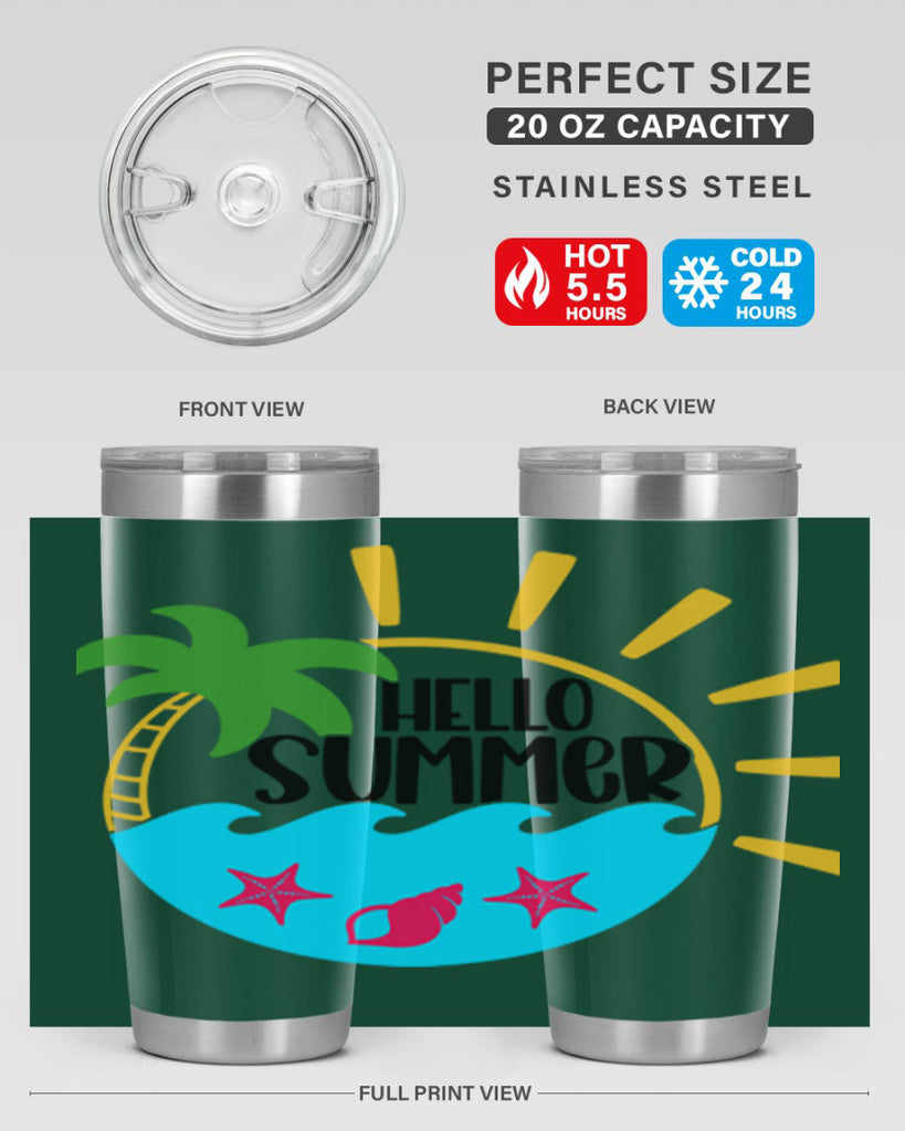 Hello Summer Style 40#- summer- Tumbler