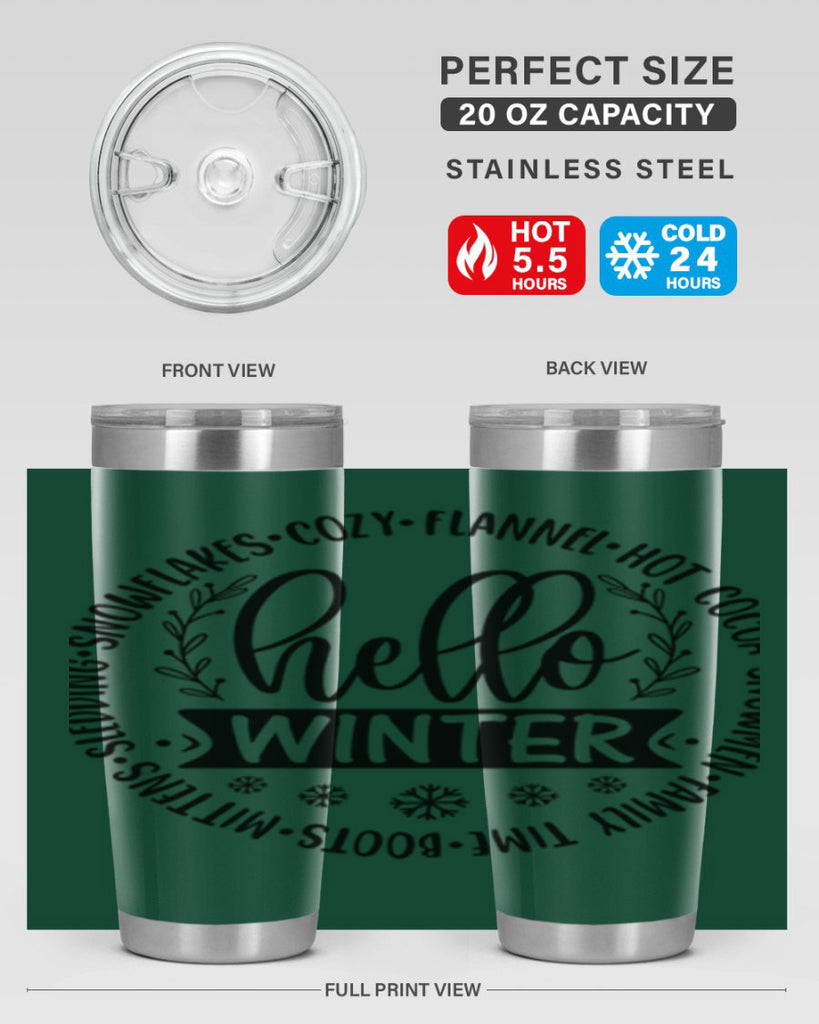 Hello Winter 163#- winter- Tumbler