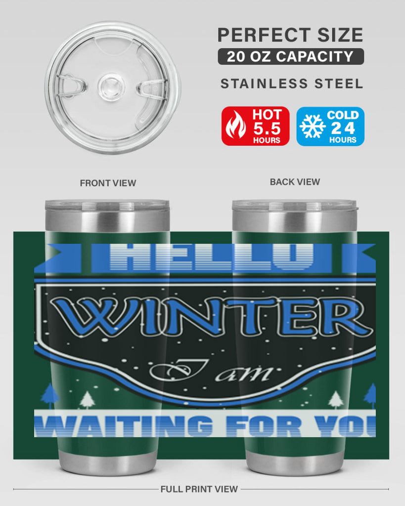 Hello Winter 164#- winter- Tumbler