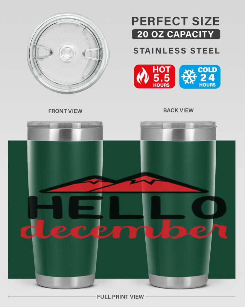 Hello december 160#- winter- Tumbler