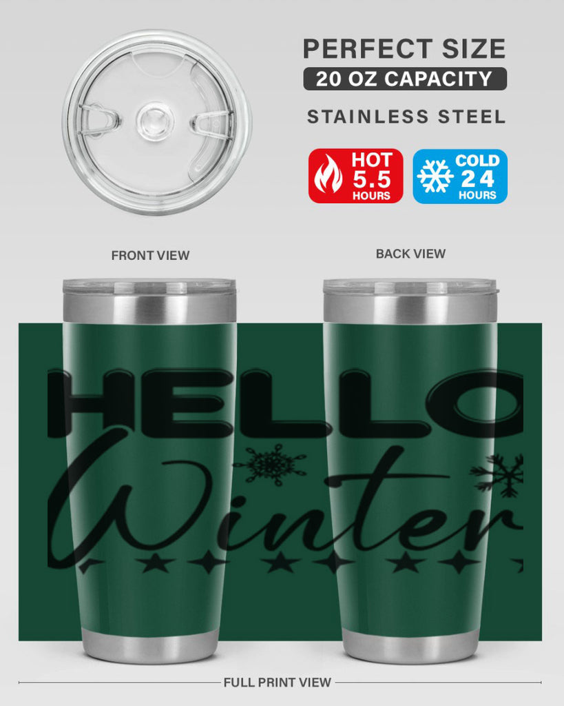 Hello winter 183#- winter- Tumbler