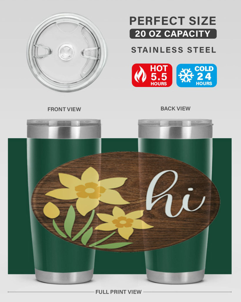 Hi daffodil flower Mockup235#- spring- Tumbler