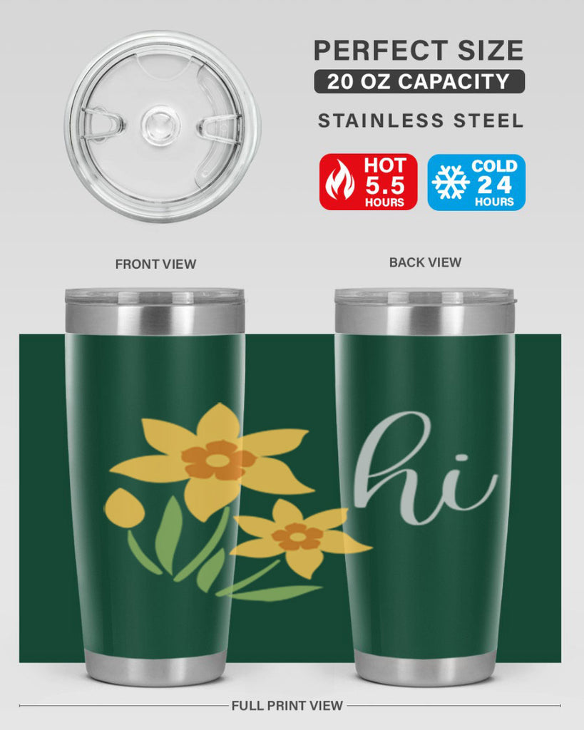 Hi daffodil flower236#- spring- Tumbler