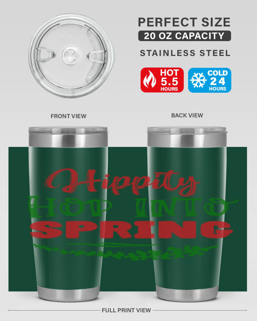 Hippity Hop into Spring 239#- spring- Tumbler