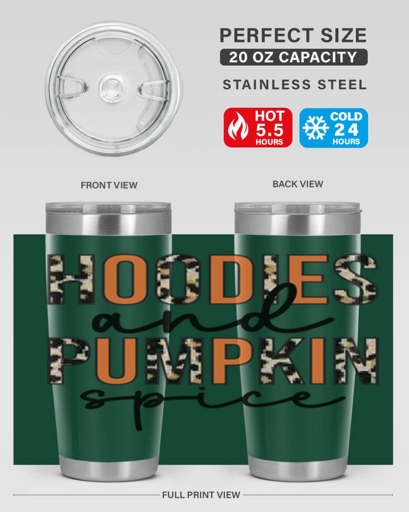 Hoodies and pumpkin spice 317#- fall- Tumbler