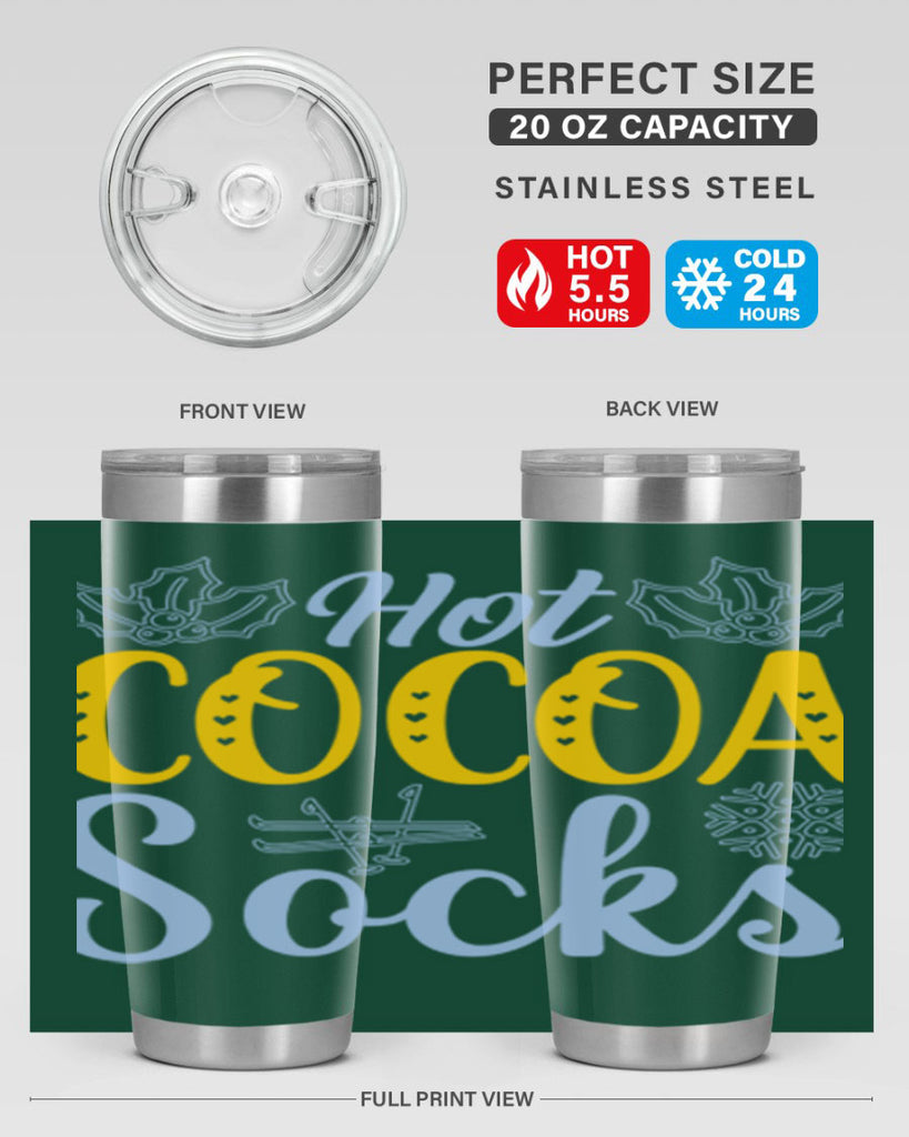 Hot cocoa socks211#- winter- Tumbler