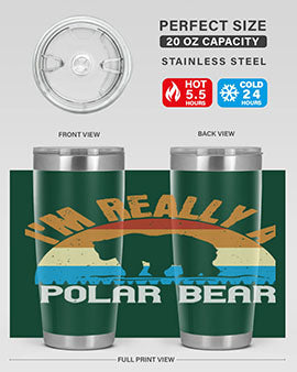 I'm Really A Polar Bear 38#- Bears- Tumbler