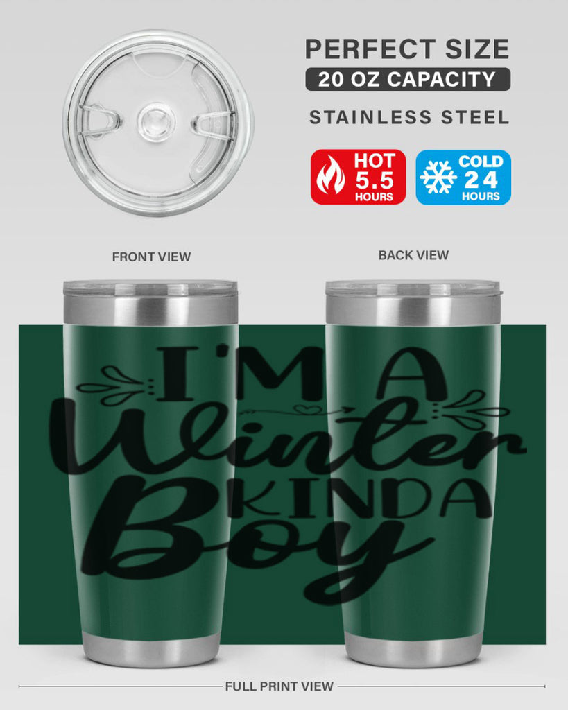 Im A Winter Kinda Boy 238#- winter- Tumbler