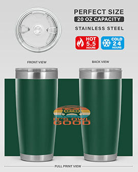 Its Owl Good Retro Owl A TurtleRabbit 10#- owl- Tumblers