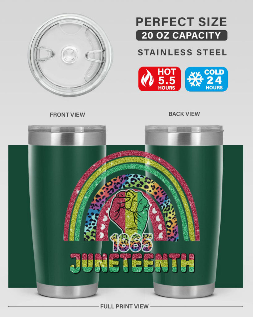 Juneteenth 1865 Rainbow 19#- Juneteenth- tumbler