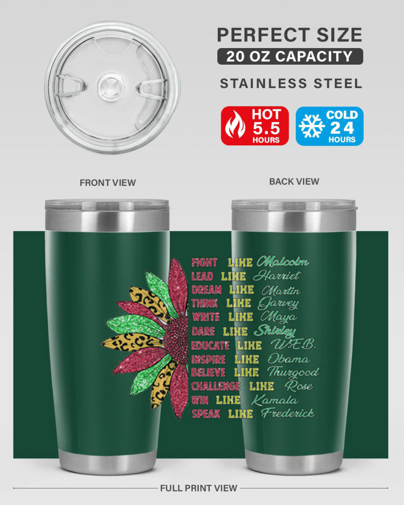 Juneteenth Sunflower Design 17#- Juneteenth- tumbler