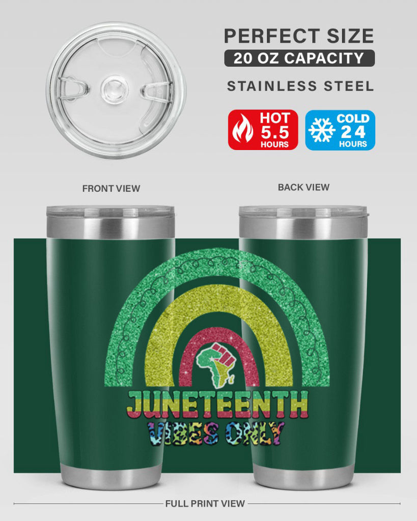 Juneteenth Vibes Only 5#- Juneteenth- tumbler