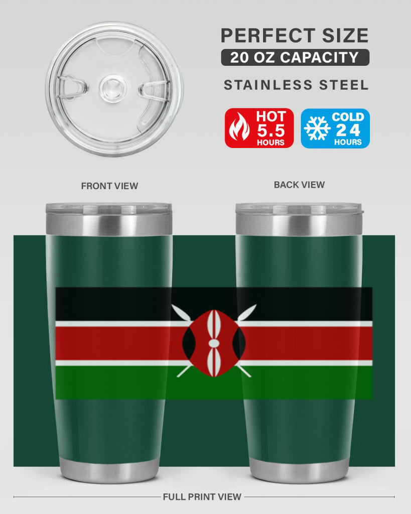 Kenya 110#- world flags- Tumbler