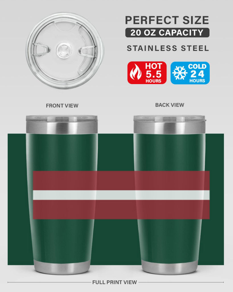Latvia 104#- world flags- Tumbler