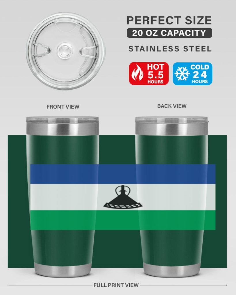 Lesotho 102#- world flags- Tumbler