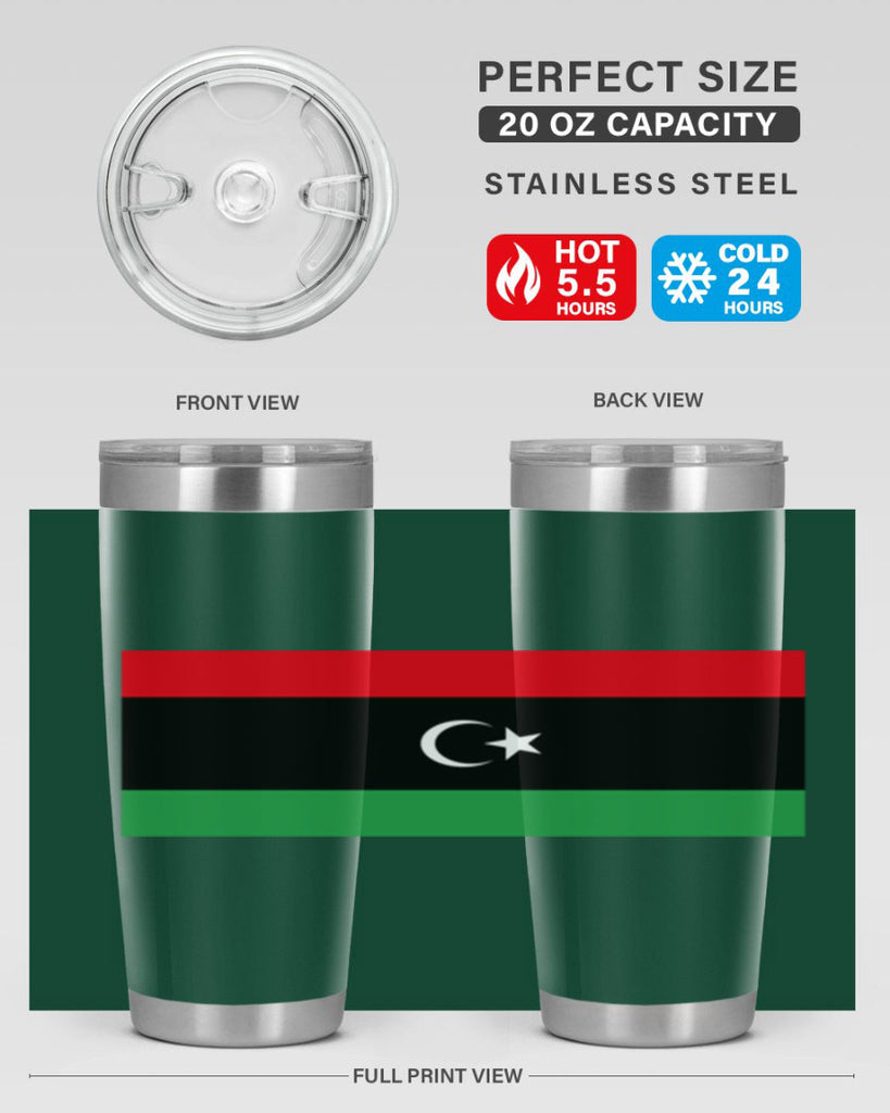 Libya 100#- world flags- Tumbler