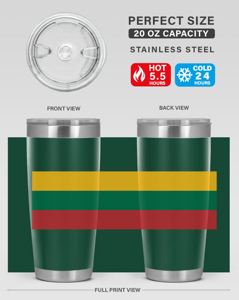 Lithuania 98#- world flags- Tumbler