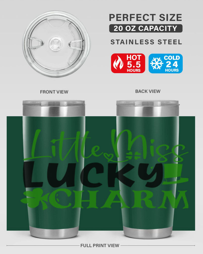 Little Miss Lucky Charm Style 154#- St Patricks Day- Tumbler