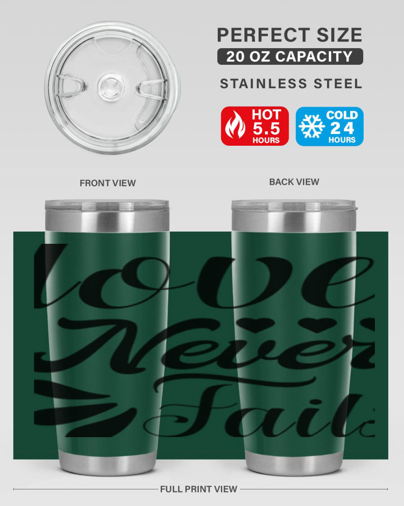 Love Never Fails 316#- winter- Tumbler