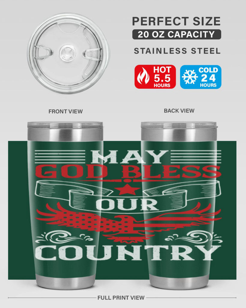 May God bless our country Style 133#- Fourt Of July- Tumbler