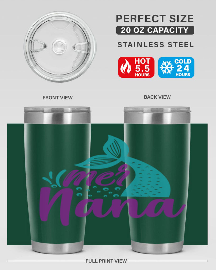 Mer Nana 343#- mermaid- Tumbler