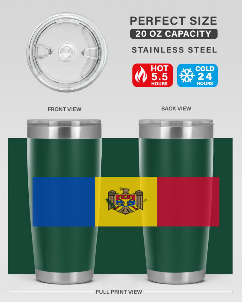 Moldova 85#- world flags- Tumbler