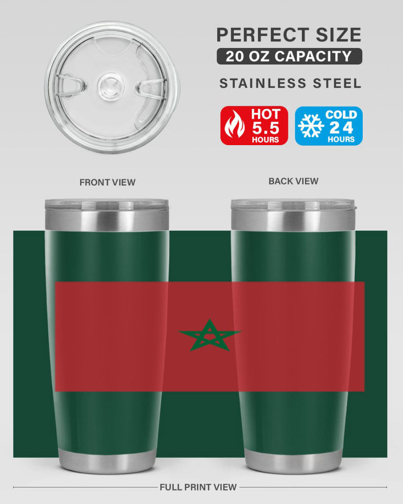 Morocco 81#- world flags- Tumbler
