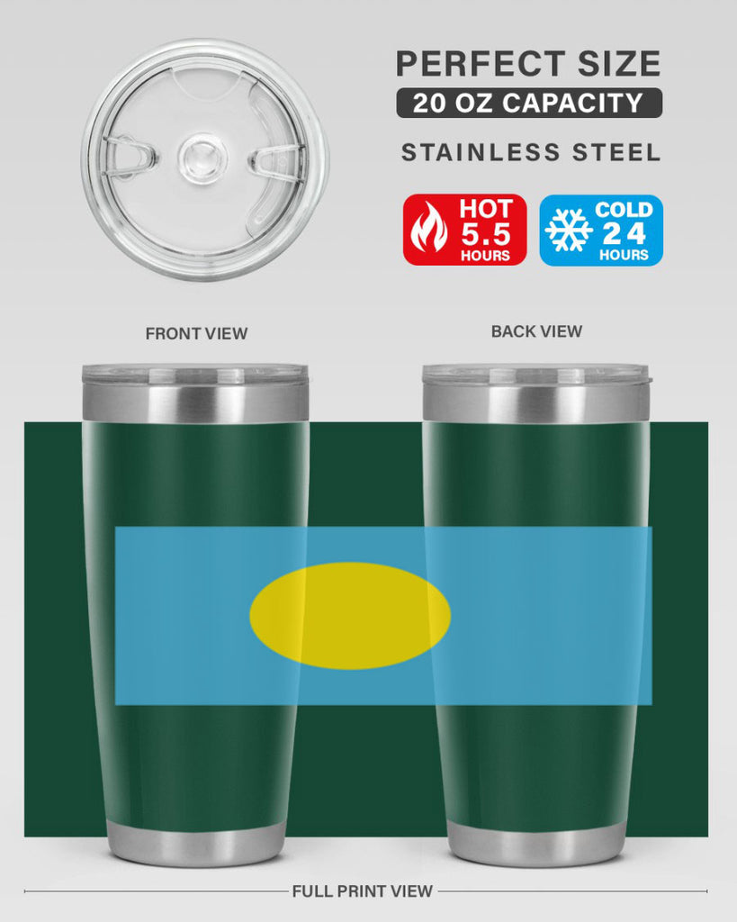 Palau 65#- world flags- Tumbler