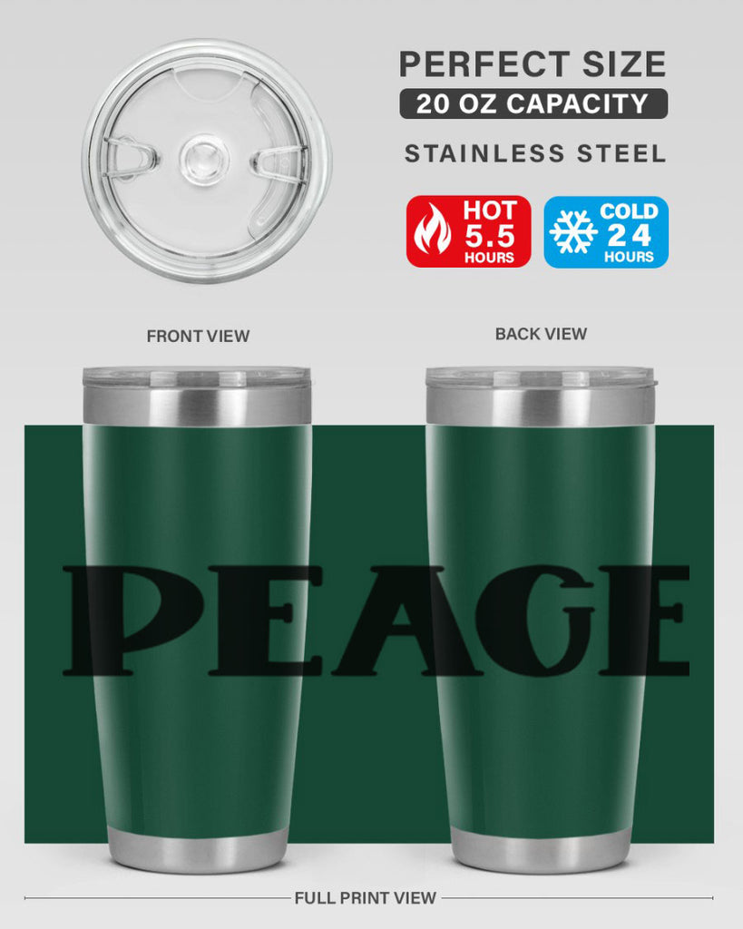 Peace Style 40#- St Patricks Day- Tumbler