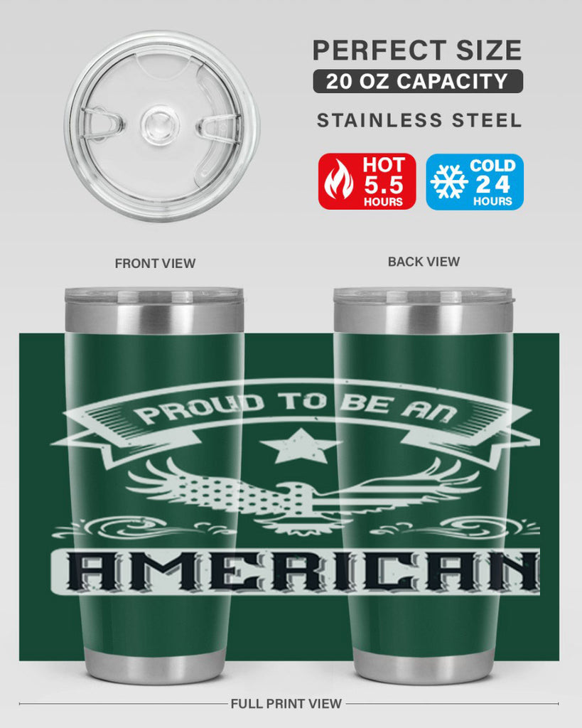 Proud to be an American Style 189#- Fourt Of July- Tumbler