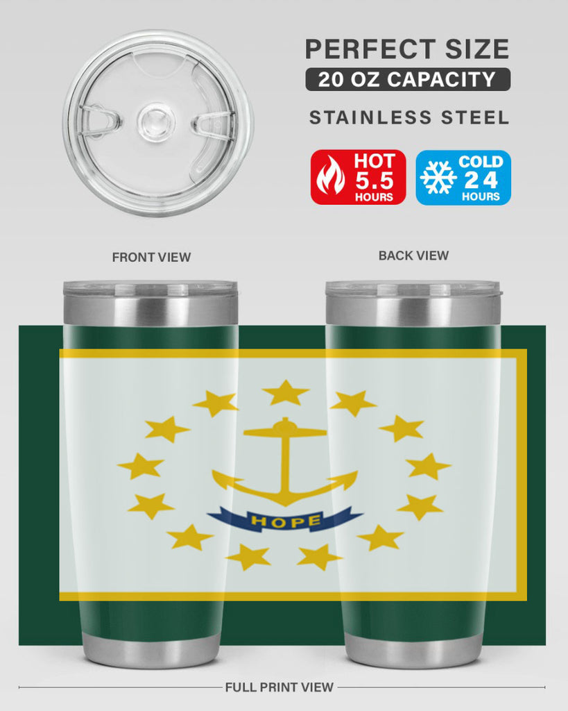 Rhode Island 13#- Us Flags- Tumbler