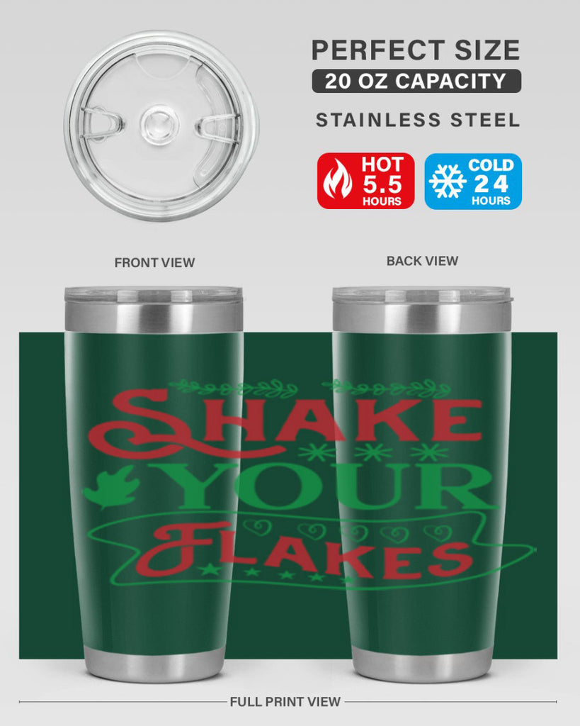 Shake Your Flakes 358#- winter- Tumbler