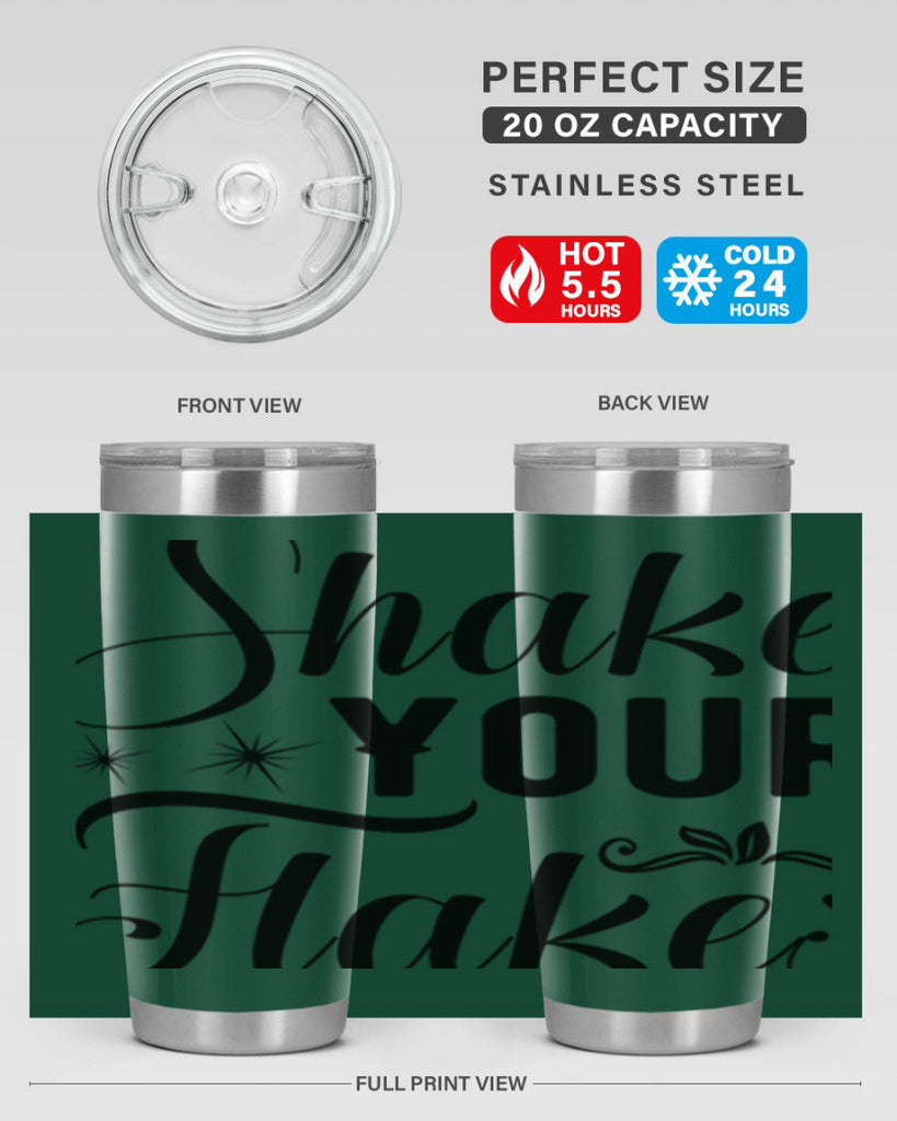 Shake Your Flakes 362#- winter- Tumbler