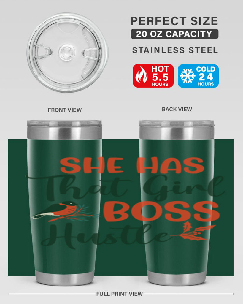 She Has That Girl Boss Hustle 363#- winter- Tumbler