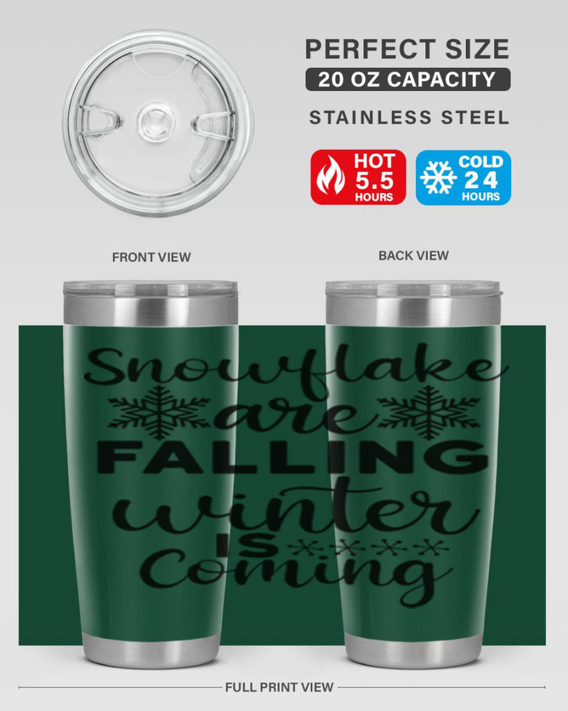 Snowflake Are Falling Winter Is 375#- winter- Tumbler