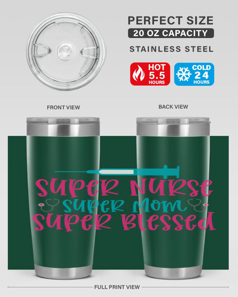 Super Nurse Super Mom Style Style 24#- nurse- tumbler
