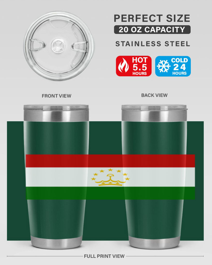 Tajikistan 25#- world flags- Tumbler