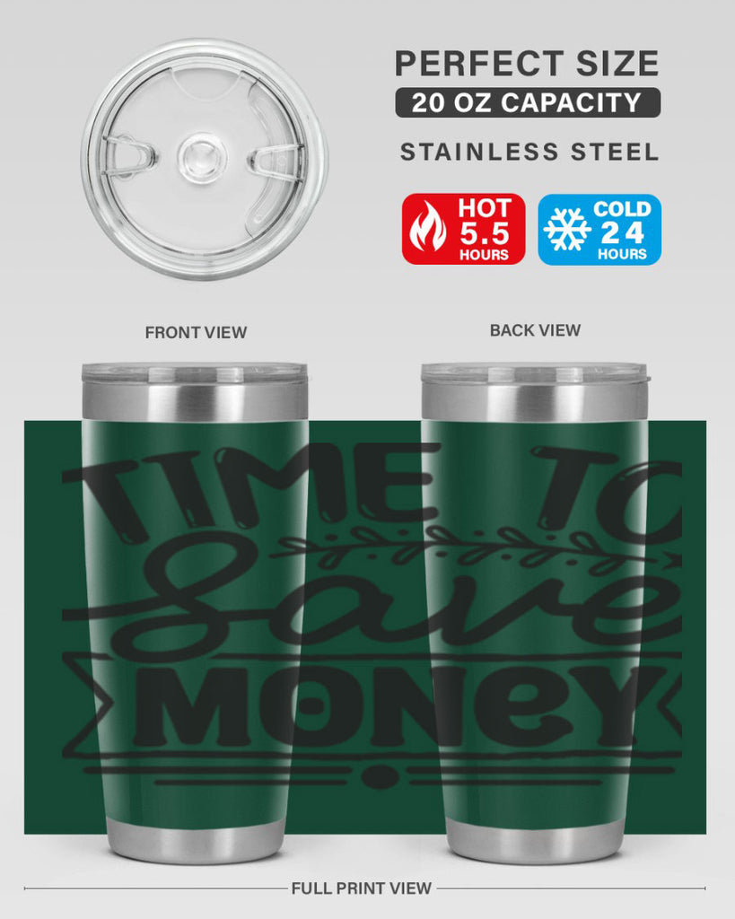 Time to save money 414#- winter- Tumbler