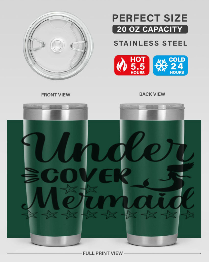 Under cover mermaid 650#- mermaid- Tumbler