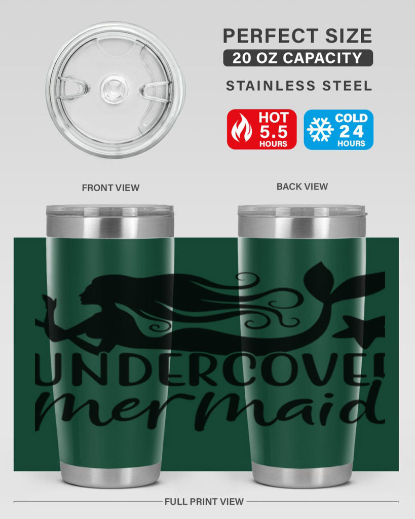 Undercover mermaid 657#- mermaid- Tumbler