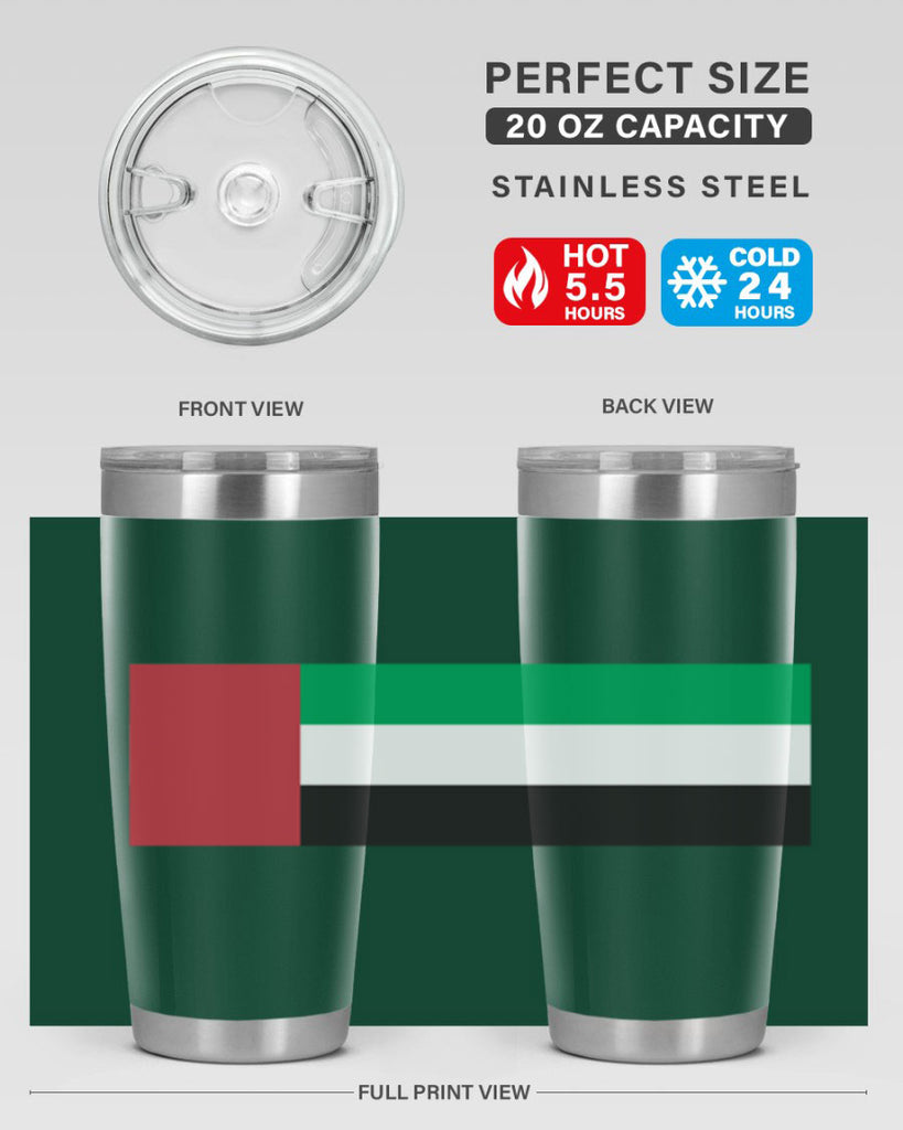 United Arab Emirates 12#- world flags- Tumbler