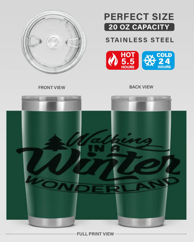 Walking In A Winter Wonderland 435#- winter- Tumbler