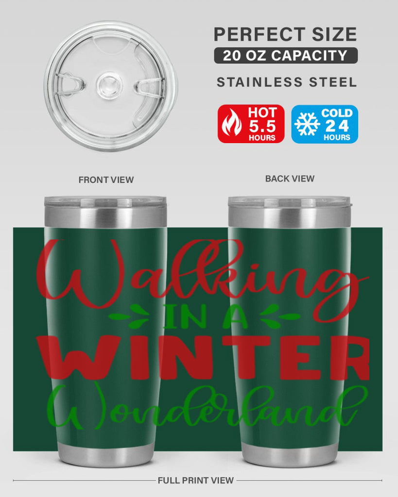 Walking in a Winter Wonderland 436#- winter- Tumbler